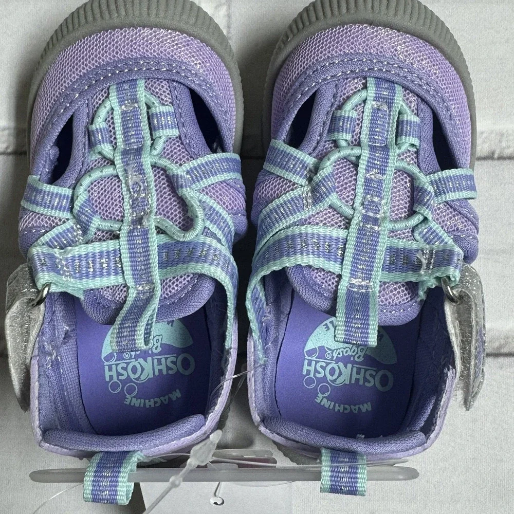 OshKosh Everplay Flexible Outsole Bump Toe Sandal Toddler Size 5 Purple Lilac - Picture 5 of 7